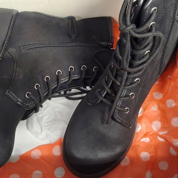 Rock n candy waterproof lace and zip up insulated leather boot Xtra traction - Picture 1 of 4